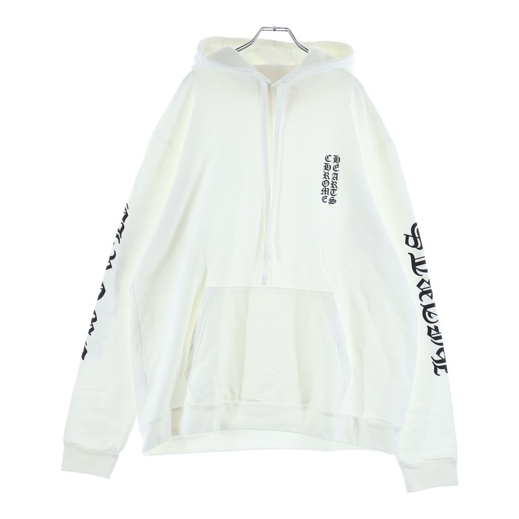 CHROME HEARTS (クロムハーツ) SWTSHRT PLVR アームロゴプリントプルオーバーパーカー