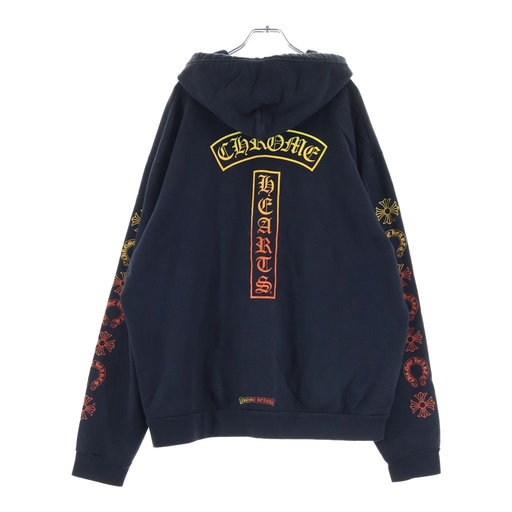 CHROME HEARTS (クロムハーツ) Gradient Logo Pullover グラデーションロゴ プルオーバーパーカー ブラック