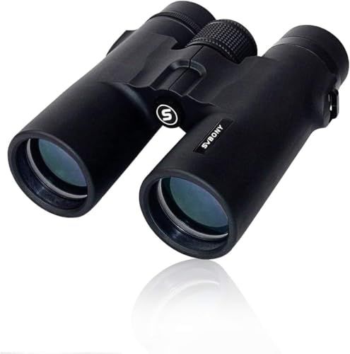 SVBONY SV21 双眼鏡 ライブ用 10x 42mm 双眼望遠鏡 顔の汗まで見える ダハ式 望遠鏡 高倍率 明るさ16 実視界5.8°メガネ対応 酔いにくい ストラップ付き バードウォッチング ライブ スポーツ観戦 コンサート 観劇用 967a49d4