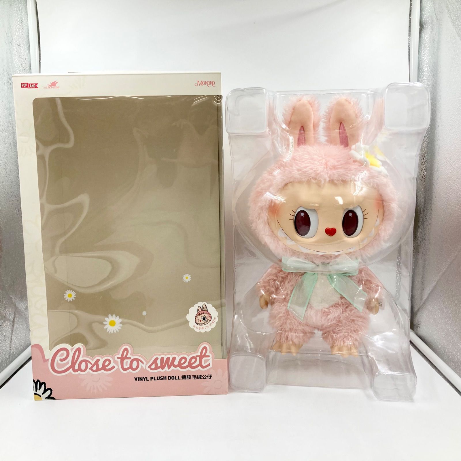 美品 正規品 POP MART THE MONSTERS MOKOKO Close to Sweet ビニールぬいぐるみ ポップマート モココ ラブブ ピンク LABUBU 37cm フィギュア 希少 限定 14,245円