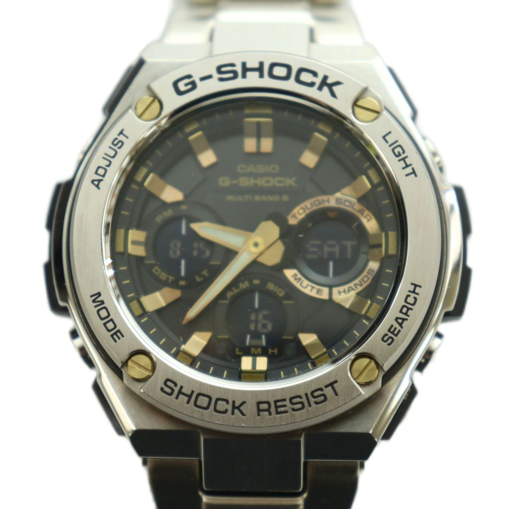 カシオジーショック CASIO G-SHOCK G-STEEL 腕時計 ウォッチ タフソーラー 電波 メタルケース シルバーカラー GST-W110D-1A9JF /BB