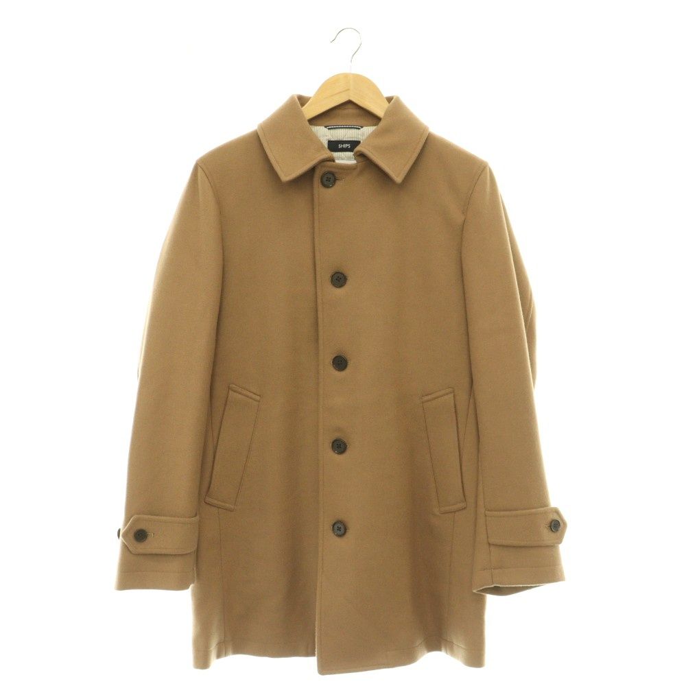SHIPS HAMILTON ピーコート シップス SHIPS HAMILTON LAMBSWOOL メルトン シングル ロング Pコート