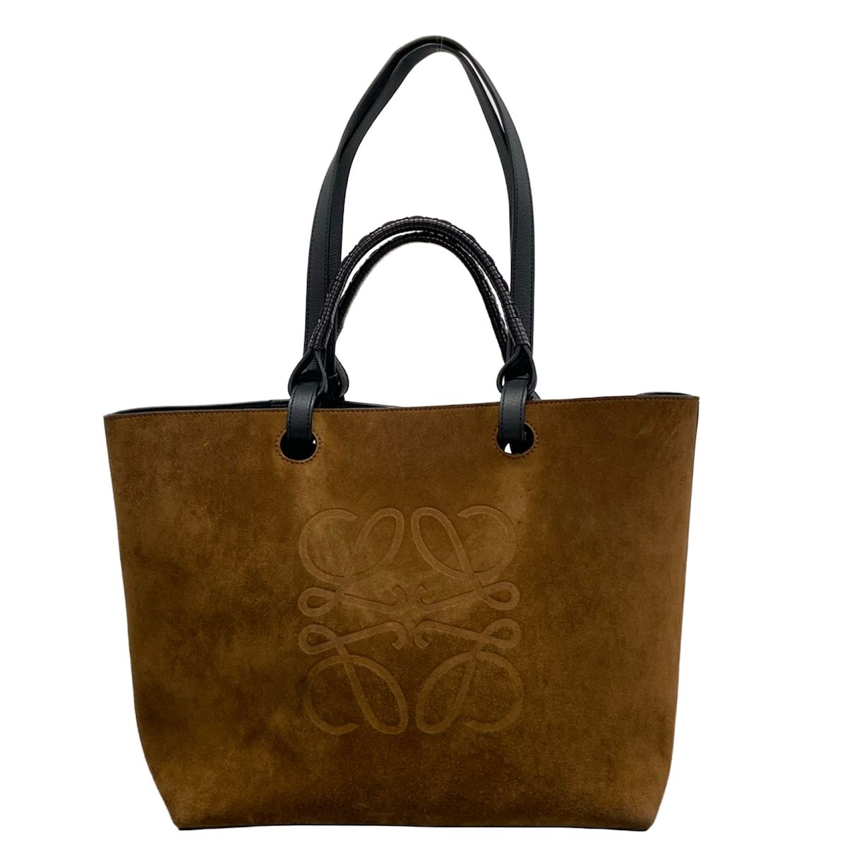 LOEWE(ロエベ) トートバッグ アナグラム トートバッグ ブラウン×黒 2WAY レザー