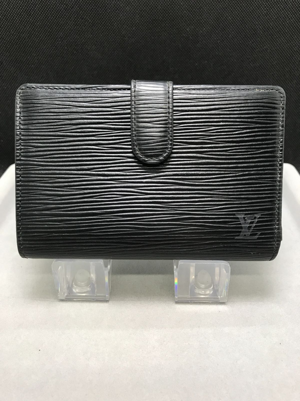 LOUIS VUITTON　ルイヴィトン　二つ折り財布　がま口　エピ　ポルトモネビエ　ヴィエノワ　ブラック　3134
