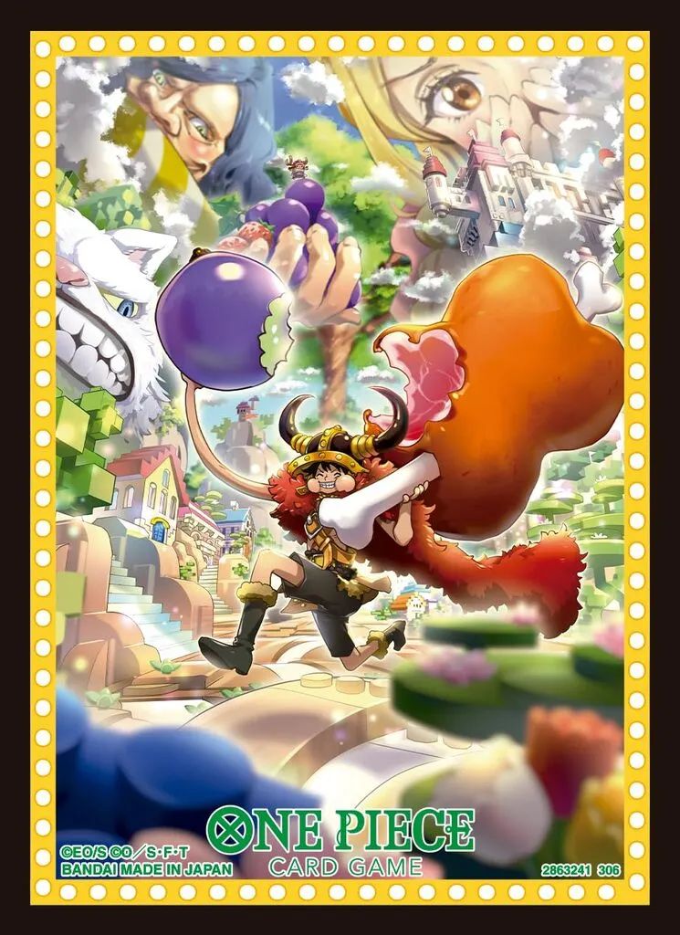 [Used] Supply ONE PIECE Card Game Official Card Sleeve 16 Monkey D. Luffy