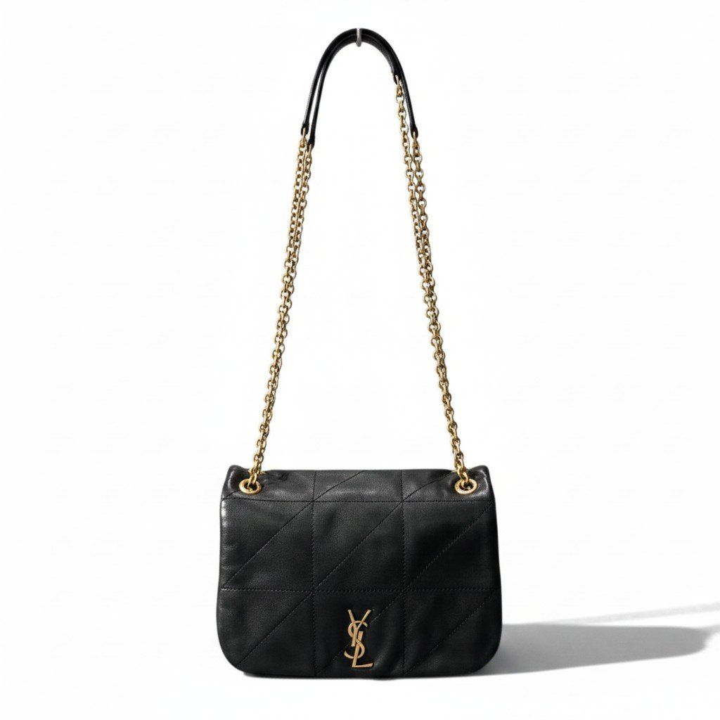 h21 SAINT LAURENT サンローラン YSL ジェイミー チェーンミニショルダーバッグ YSL Jamie Chain Mini Shoulder Bag Black Leathert18r