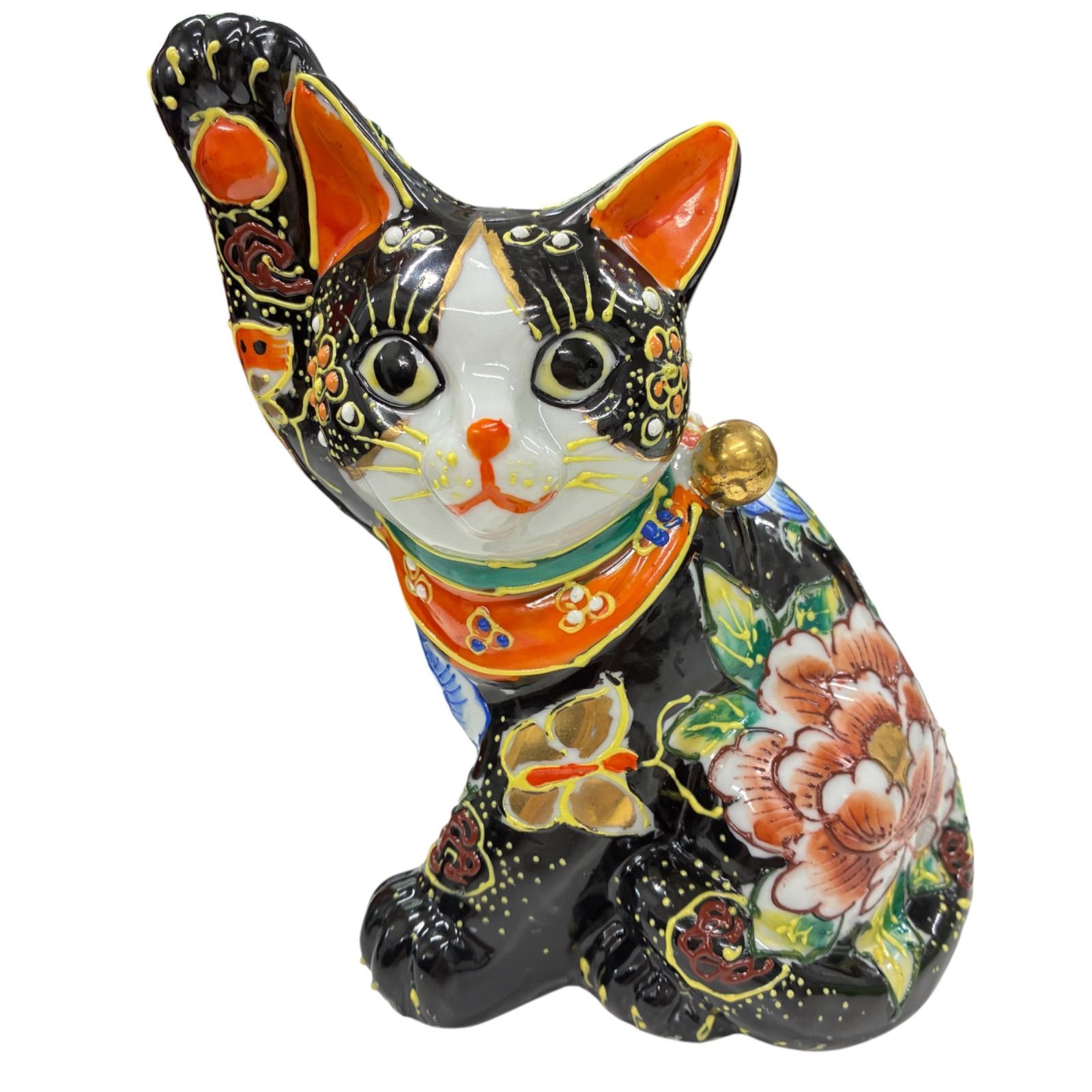 九谷焼 招き猫 伝統工芸品　陶幸