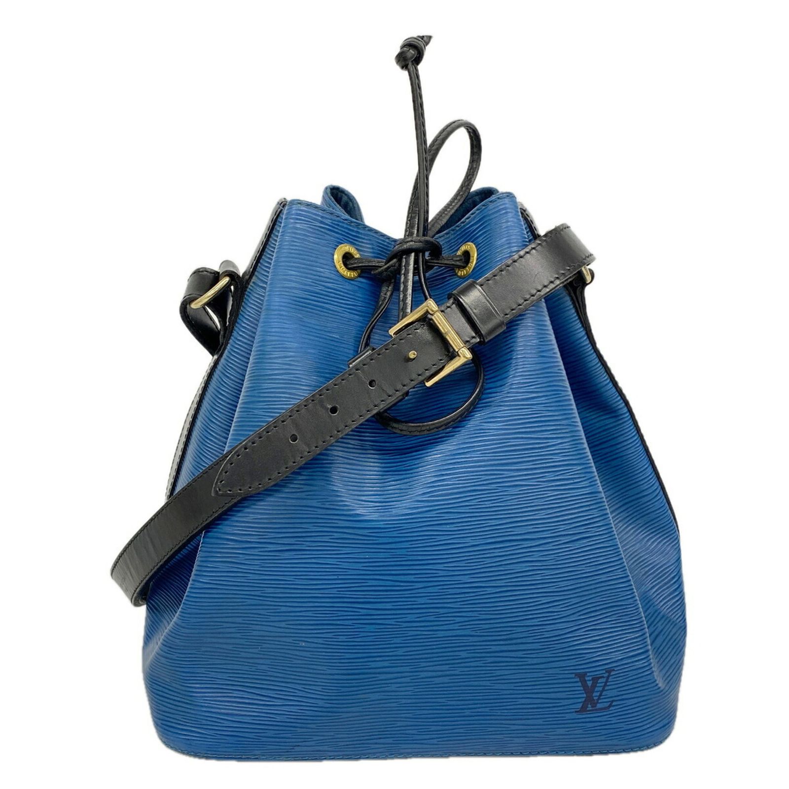 ルイ・ヴィトン(Louis Vuitton) ルイ・ヴィトン ショルダーバッグ エピ バイカラー プチノエ M44152 トレドブルー ノワールレディース