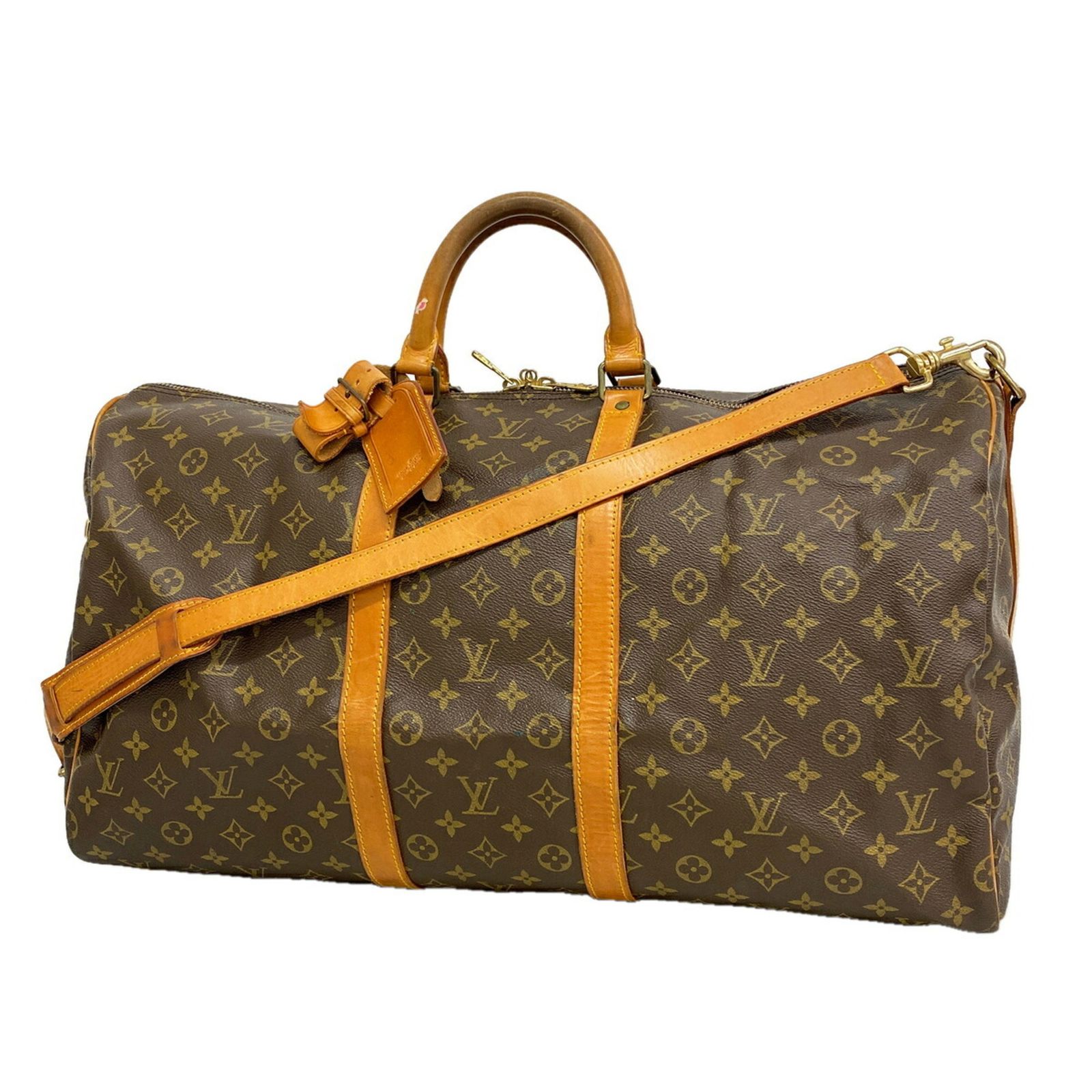 ルイ・ヴィトン(Louis Vuitton) ルイ・ヴィトン バッグ・ボストンバッグ モノグラム キーポルバンドリエール55 M41414 ブラウンメンズ レディース