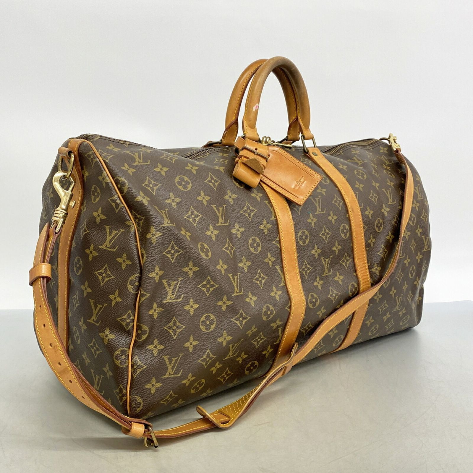 ルイ・ヴィトン(Louis Vuitton) ルイ・ヴィトン バッグ・ボストンバッグ モノグラム キーポルバンドリエール55 M41414 ブラウンメンズ レディース