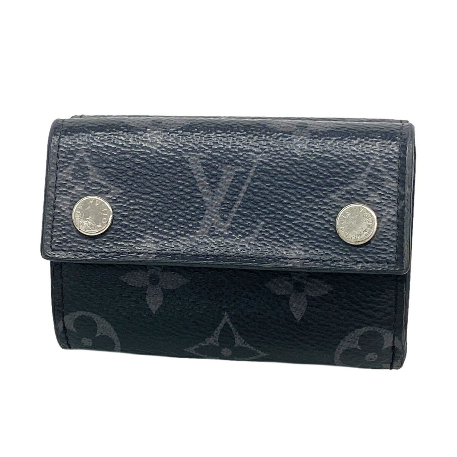 ルイ・ヴィトン(Louis Vuitton) ルイ・ヴィトン 三つ折り財布 モノグラム・エクリプス ディスカバリーコンパクトウォレット M67630 ブラックメンズ
