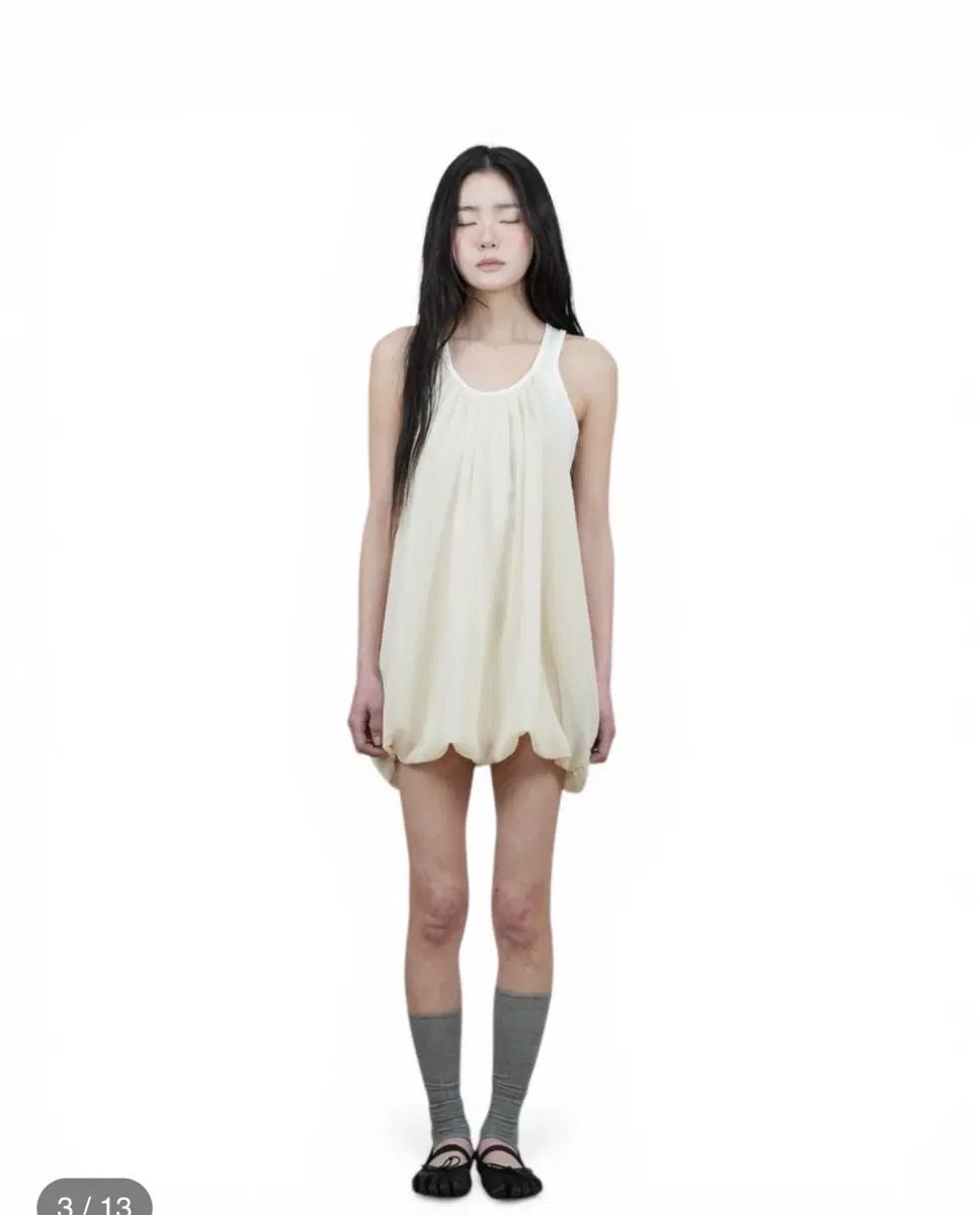 US地球 JELLYFISH BUBBLE DRESS (IVORY)