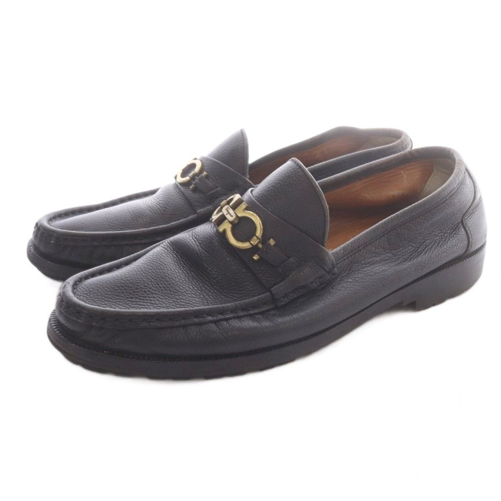 サルヴァトーレフェラガモ Salvatore Ferragamo ローファー レザー 9.5 黒 6,497円