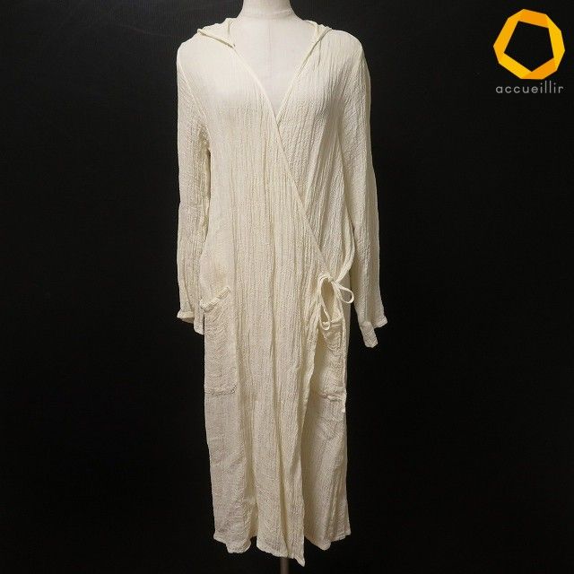 #anc ネストローブ nest Robe ワンピース アイボリー 麻 カシュクール フード付き 薄手 レディース [988557] 11,520円
