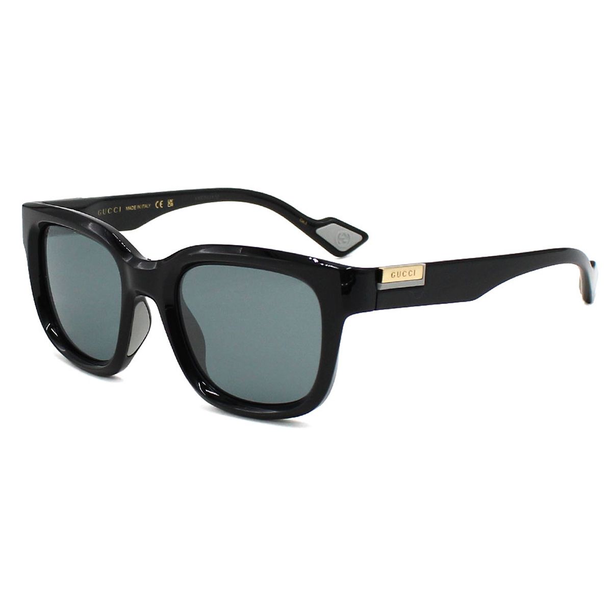 グッチ GUCCI サングラス アイウェア アジアンフィット GG1621SA-001 ウェリントン型 メンズ レディース ユニセックス ブラック+グレー 国内正規品 36,075円