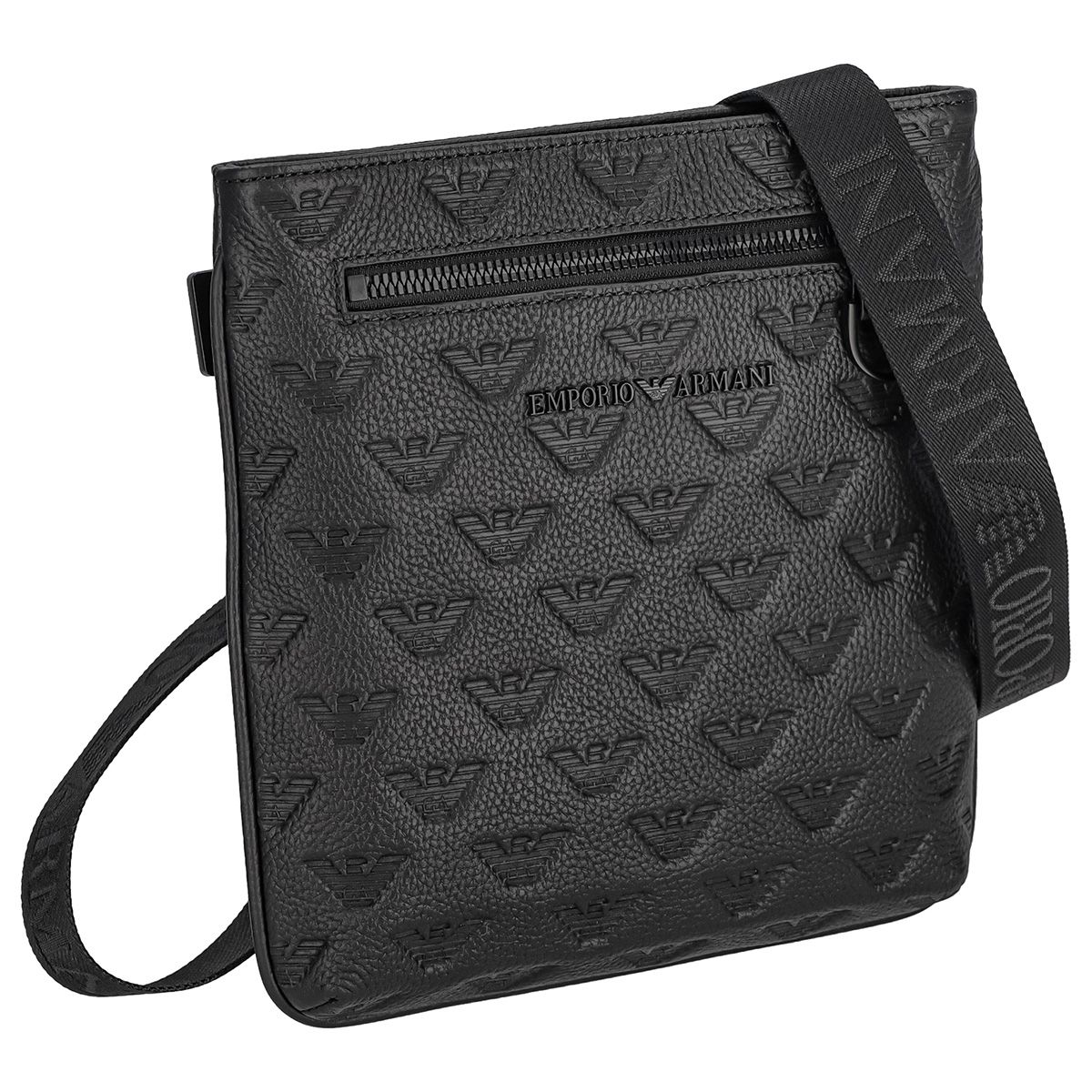 エンポリオアルマーニ EMPORIO ARMANI バッグ ショルダーバッグ 肩掛け 斜め掛け バッグ クロスボディ Y4M399-Y142V 81072 メンズ ブラック レザー 本革