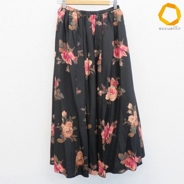 ローラアシュレイ LAURAASHLEY スカート ロング フレア 花柄 総柄 レディース [a1022570]