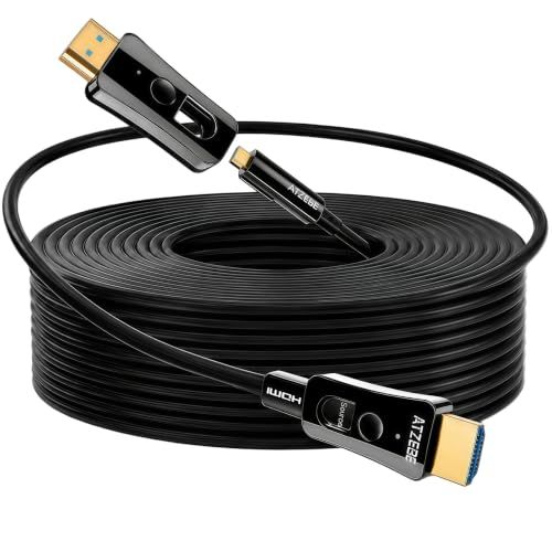 ☆新品☆配管用 着脱式HDMI光ファイバーケーブル 10m、 HDMI ケーブル 4K @ 60Hz HDR/Ultra HD YUV4:4:4 HDCP2.2 18Gbps超高速伝送 47f4ff22