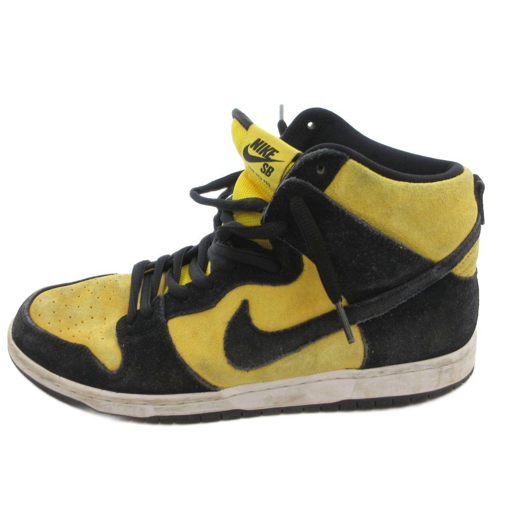 ナイキ エスビー NIKE SB DUNK HIGH MAIZE AND BLACK ハイカットスニーカー シューズ 27.5 黄色 イエロー 黒 ブラック レースアップ DB1640-001 /TL ■IBO101 6,408円