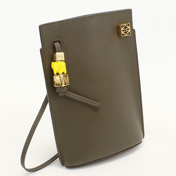 LOEWE ロエベ ダイス ポケット アナグラム C630R12X01 ショルダーバッグ カーフ【中古】 レディース