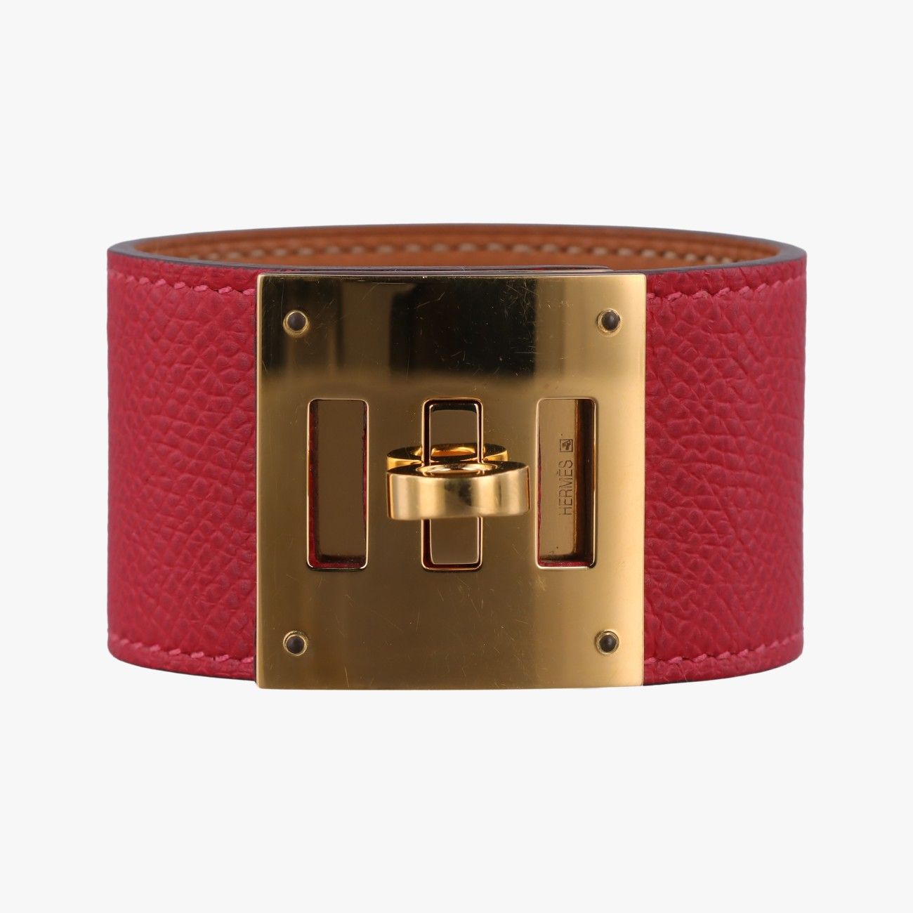 エルメスHermesケリー スタイル ロック レッド×ゴールド レザー×GP N□Q 40 26,000円