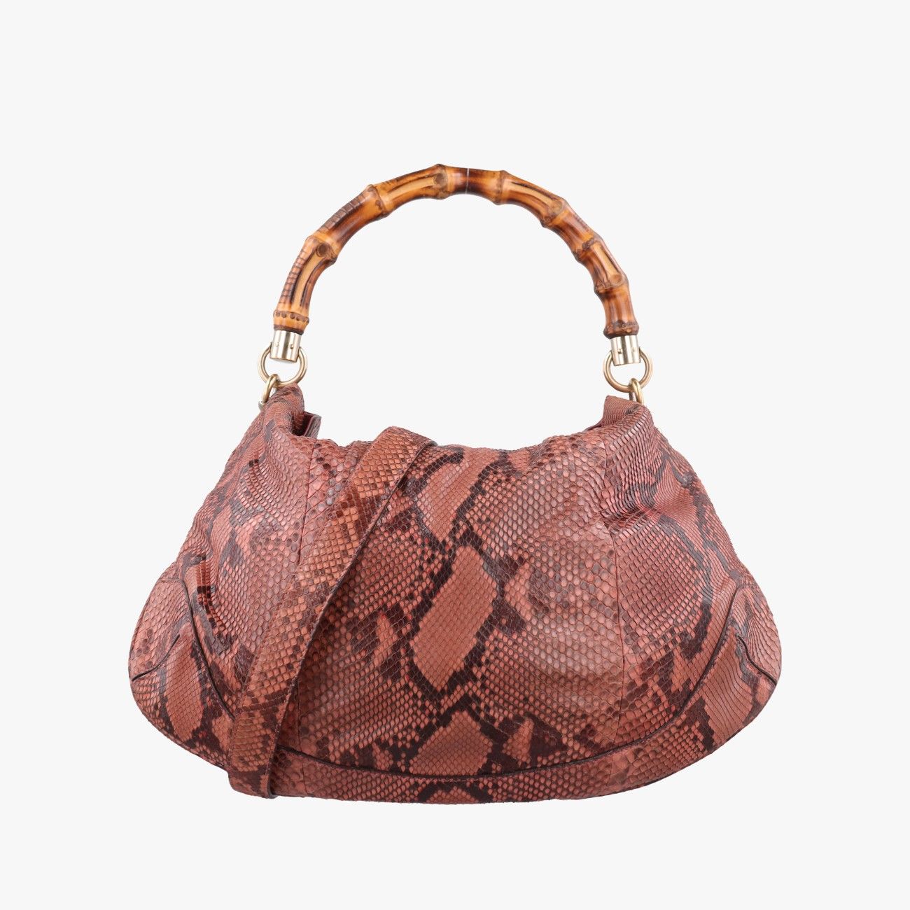 グッチGucciバンブー ピンク ヘビ革 169961 I0138586 58,800円