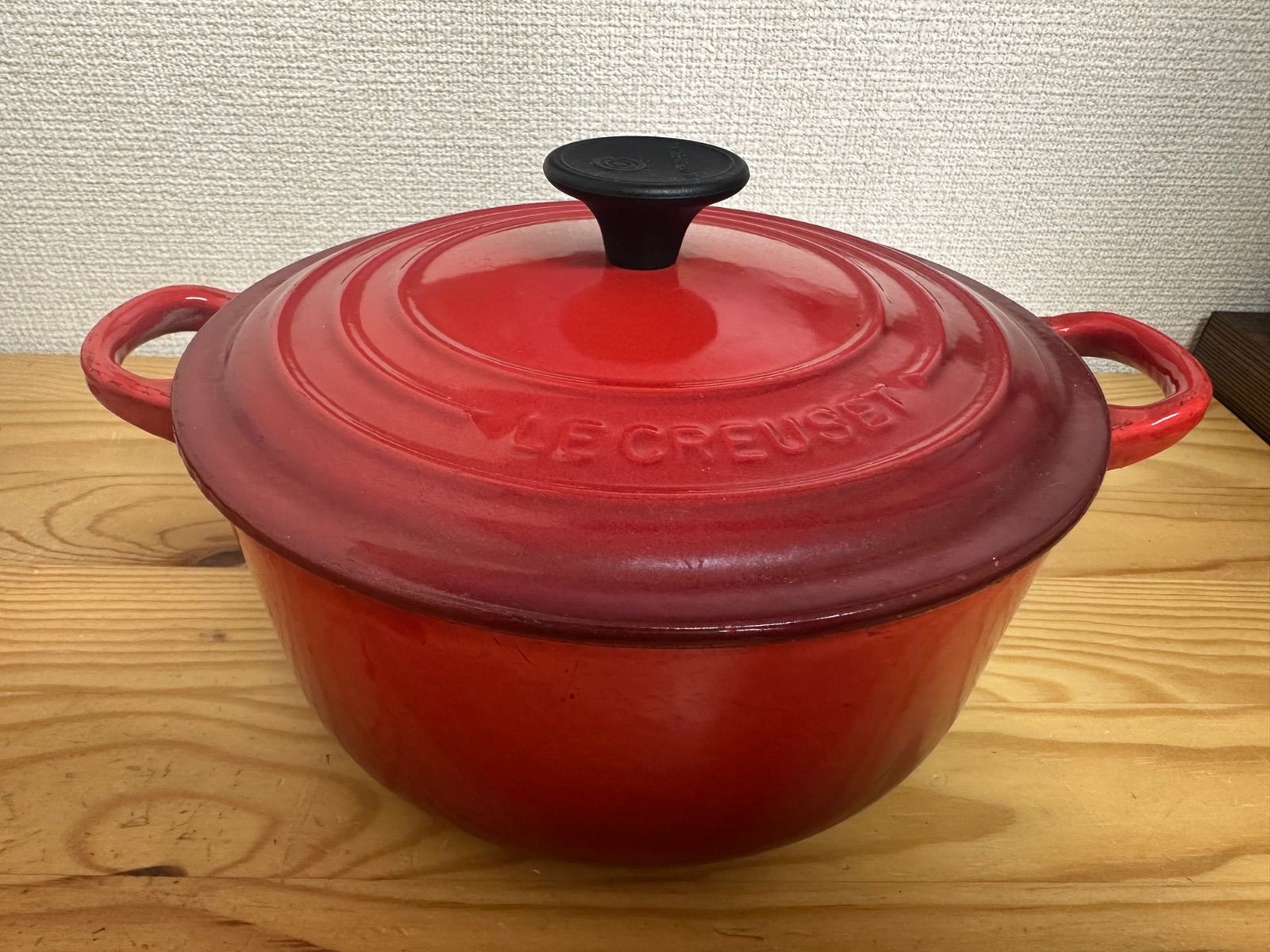 SC593 LE CREUSET ココット ビス チェリーレッド 20cm - メルカリ