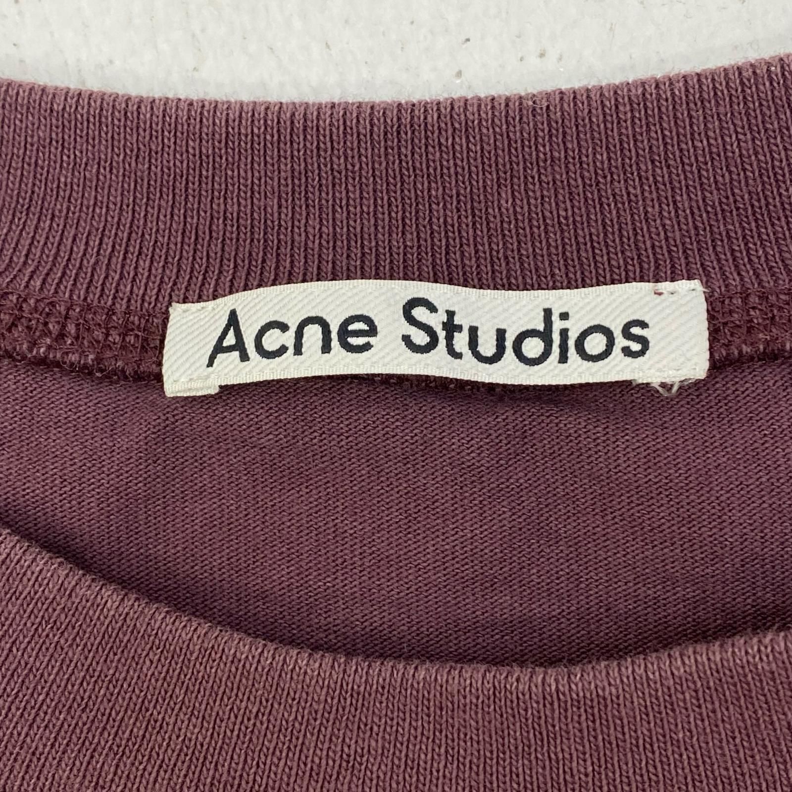 【加古川店】 中古 ACNE STUDIOS | アクネストゥディオズ 半袖Ｔシャツ 国内正規品 ボルドー/バーガンディー サイズ：S 【108】