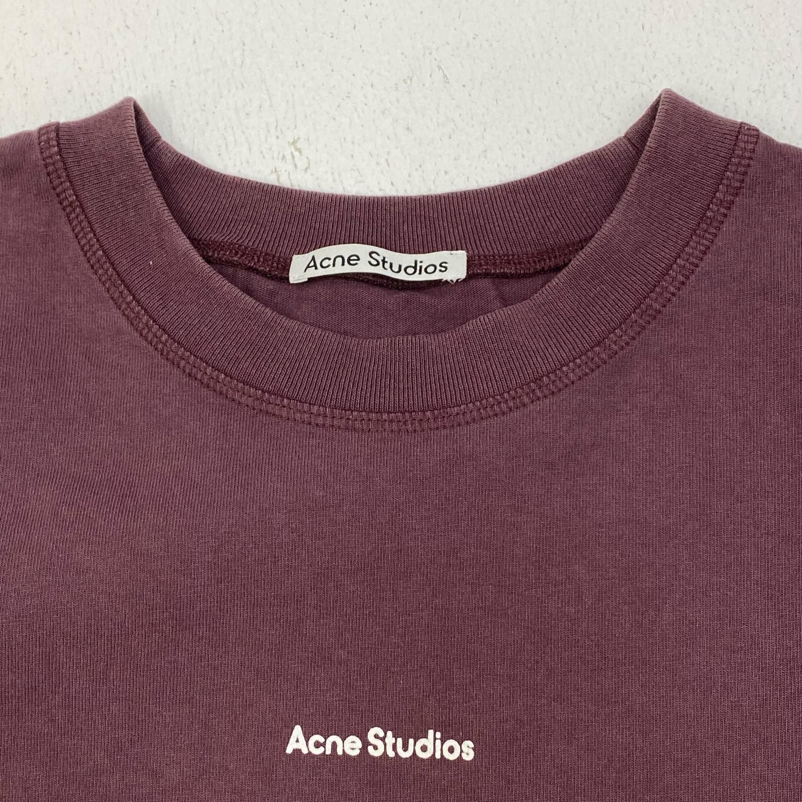 【加古川店】 中古 ACNE STUDIOS | アクネストゥディオズ 半袖Ｔシャツ 国内正規品 ボルドー/バーガンディー サイズ：S 【108】