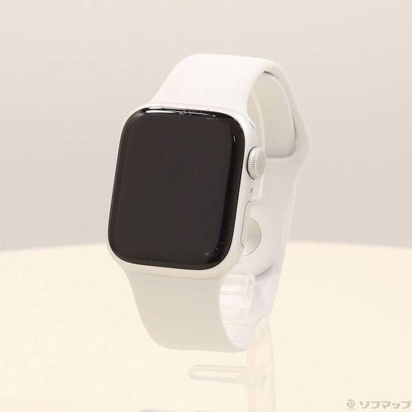 ソフマップ 〔中古品〕 Apple Watch Series 8 GPS 41mm シルバーアルミニウムケース ホワイトスポーツバンド【258】
