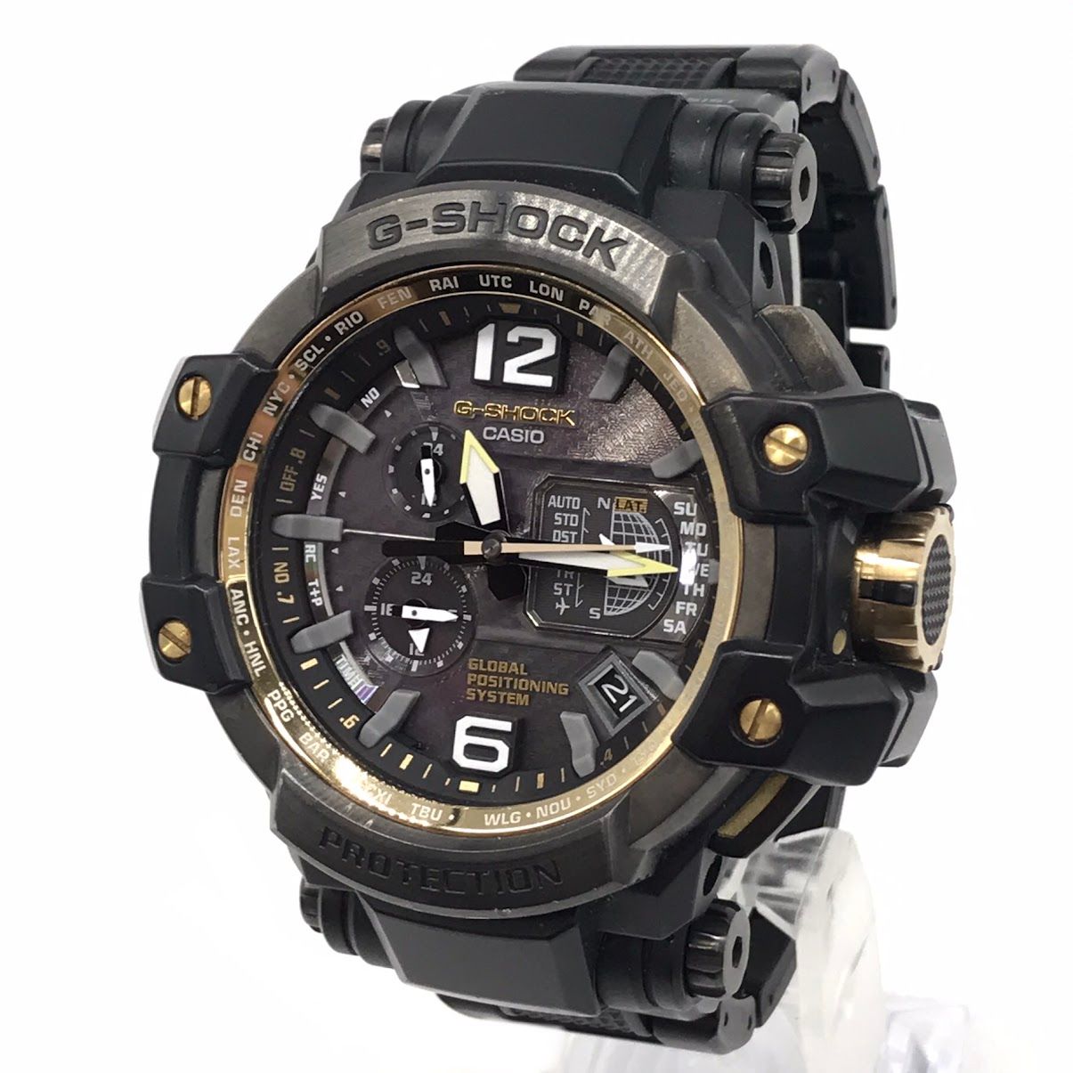 【倉吉店】 中古 G-SHOCK | ジーショック 腕時計 Master of G GRAVITYMASTER アナログ電波ソーラー GPW-1000 ブラック 【131】 28,656円