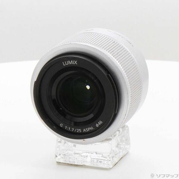 ソフマップ 〔中古品〕 LUMIX G 25mm／F1.7 ASPH. シルバー【344】