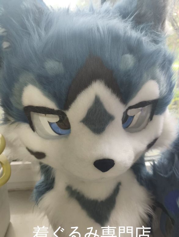 狼　犬　猫　着ぐるみ 　ヘッド ケモノ ファースーツ ぬいぐるみ コスプレ コスチューム Kurumi 一点物 E115 51,000円