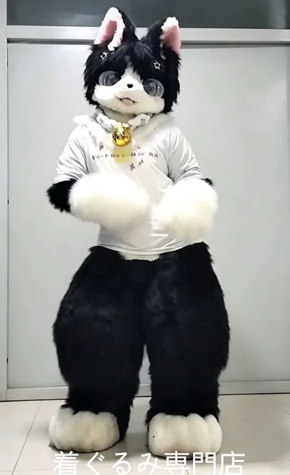 狼　犬　猫　着ぐるみ 　ヘッド ケモノ ファースーツ ぬいぐるみ コスプレ コスチューム Kurumi 一点物 E117