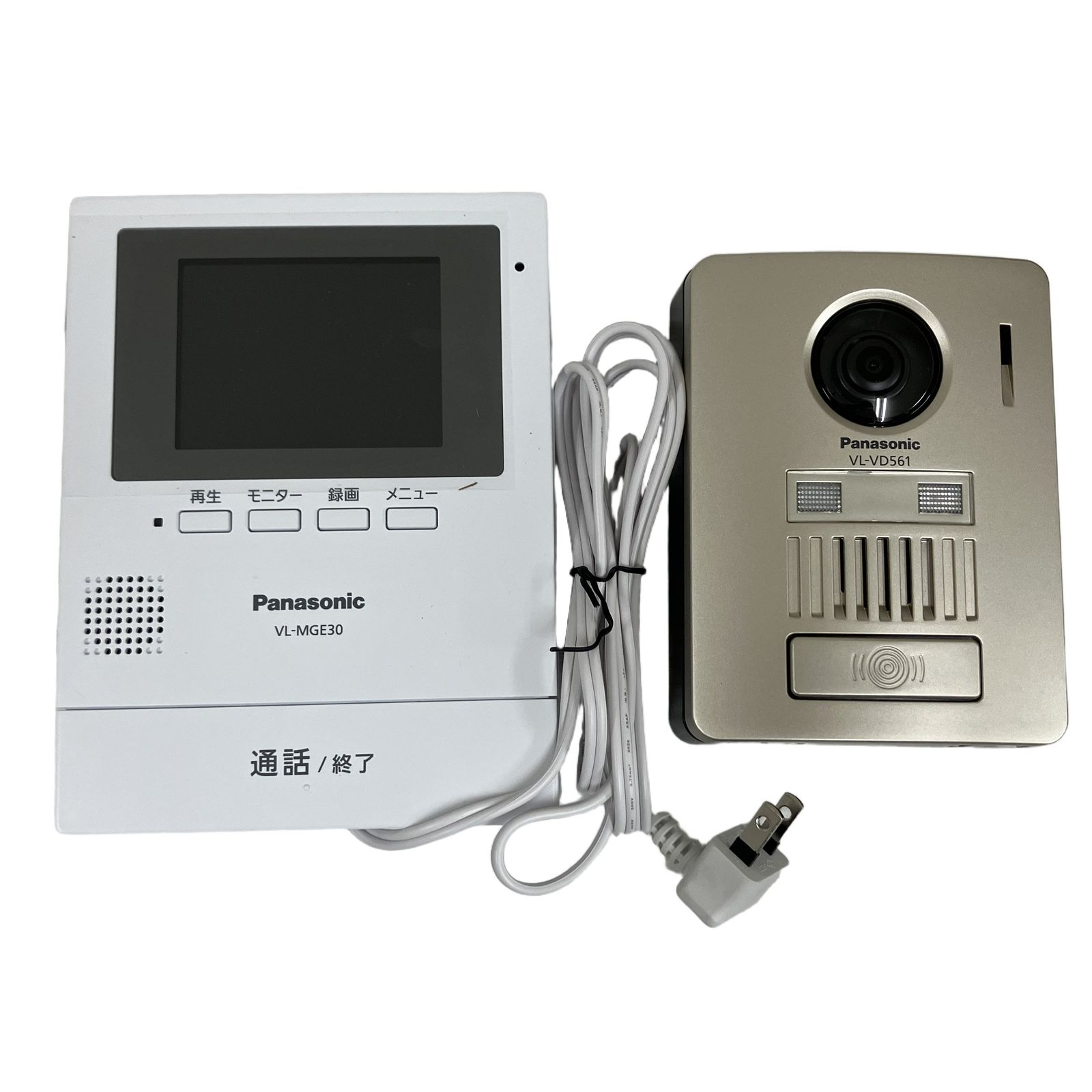Panasonic VL-SGE30KLA モニター 壁掛け式 ワイヤレス テレビドアホン パナソニック 中古 良好 O11553391