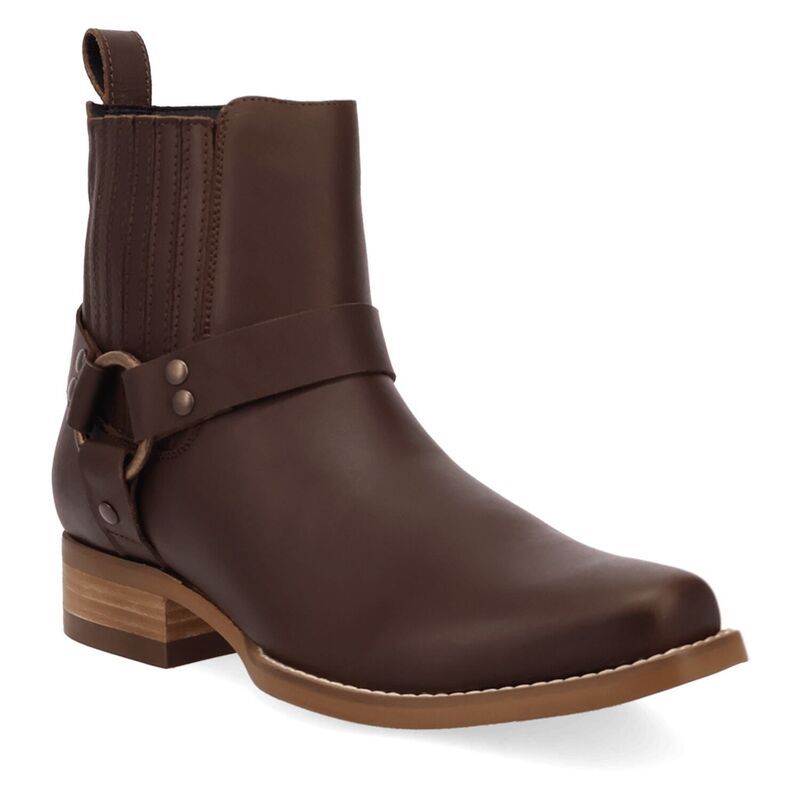 ディンゴ レディース シューズ ブーツ・レインブーツ アンクル レザー Dingo Rowdy Mens Leather Ankle Boots With Bit Detail Brown ブラウン