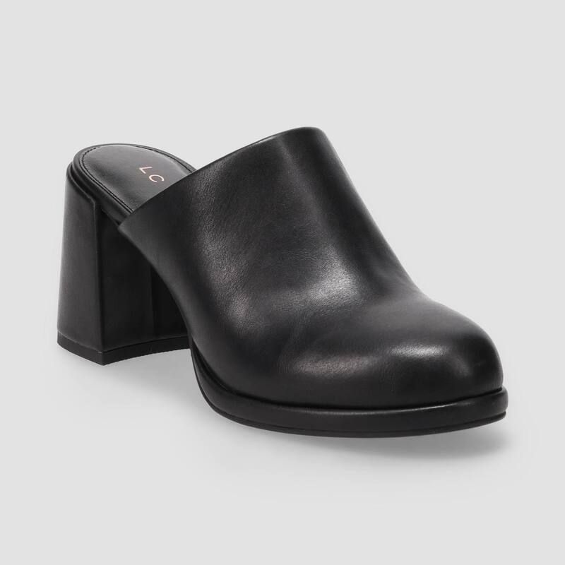 LC Lauren Conrad レディース シューズ サンダル ヒール LC Lauren Conrad Miiel Womens Round Toe Block Heel Mules Black