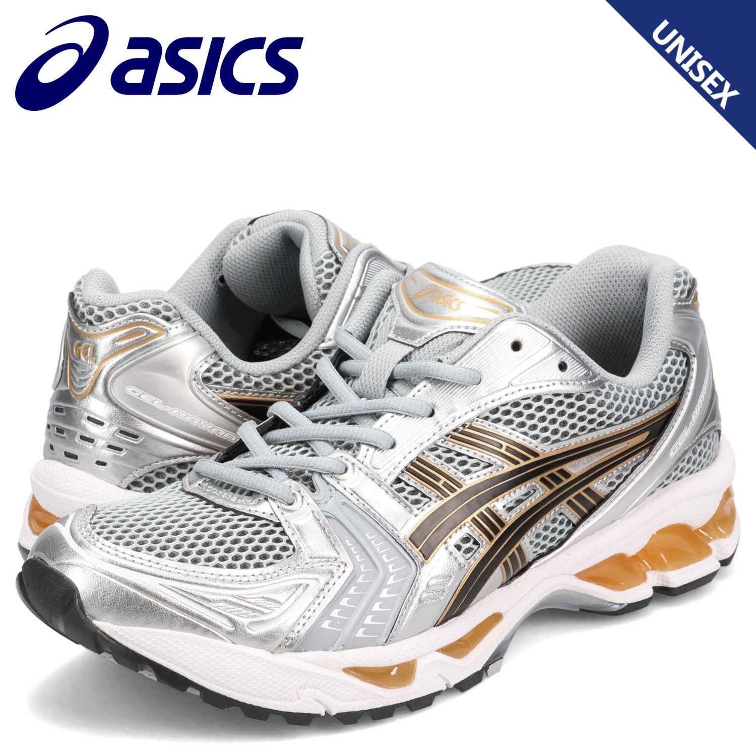 アシックス asics スニーカー メンズ レディース GEL-KAYANO 14 1203A740-020、シルバー/M