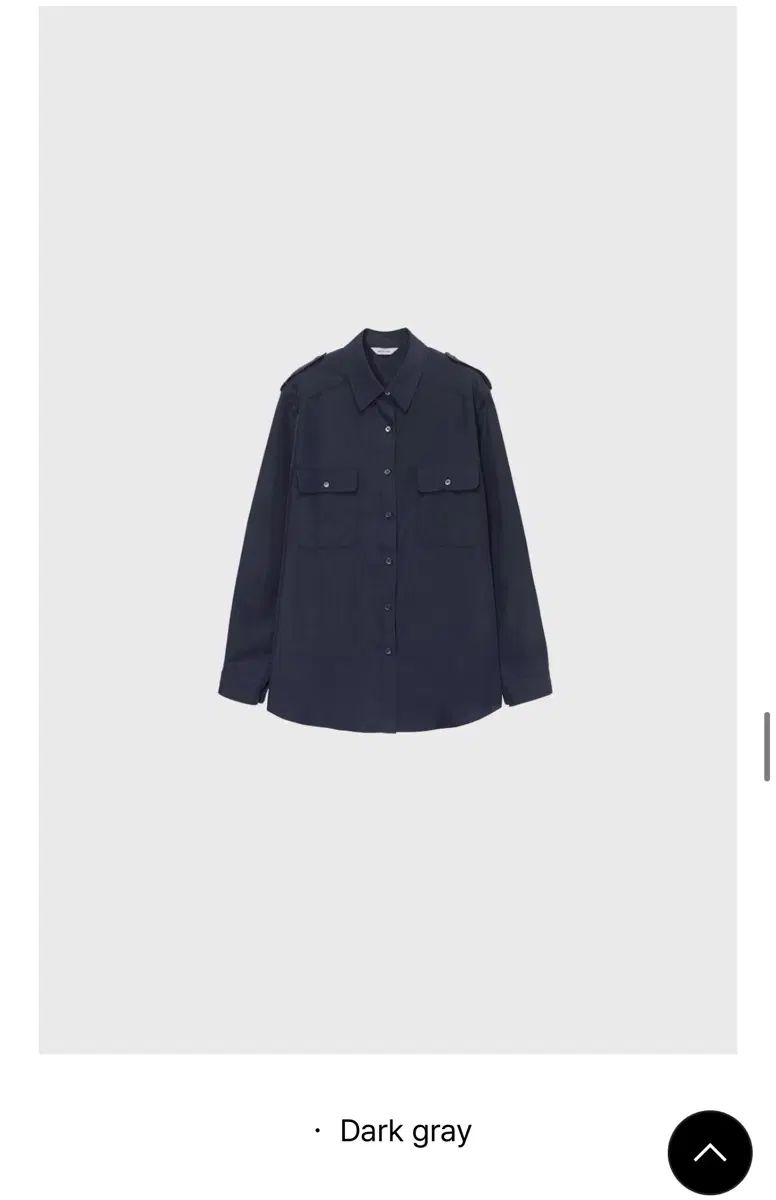 モノハ washed military shirt ダークグレー 1回着用 19,766円