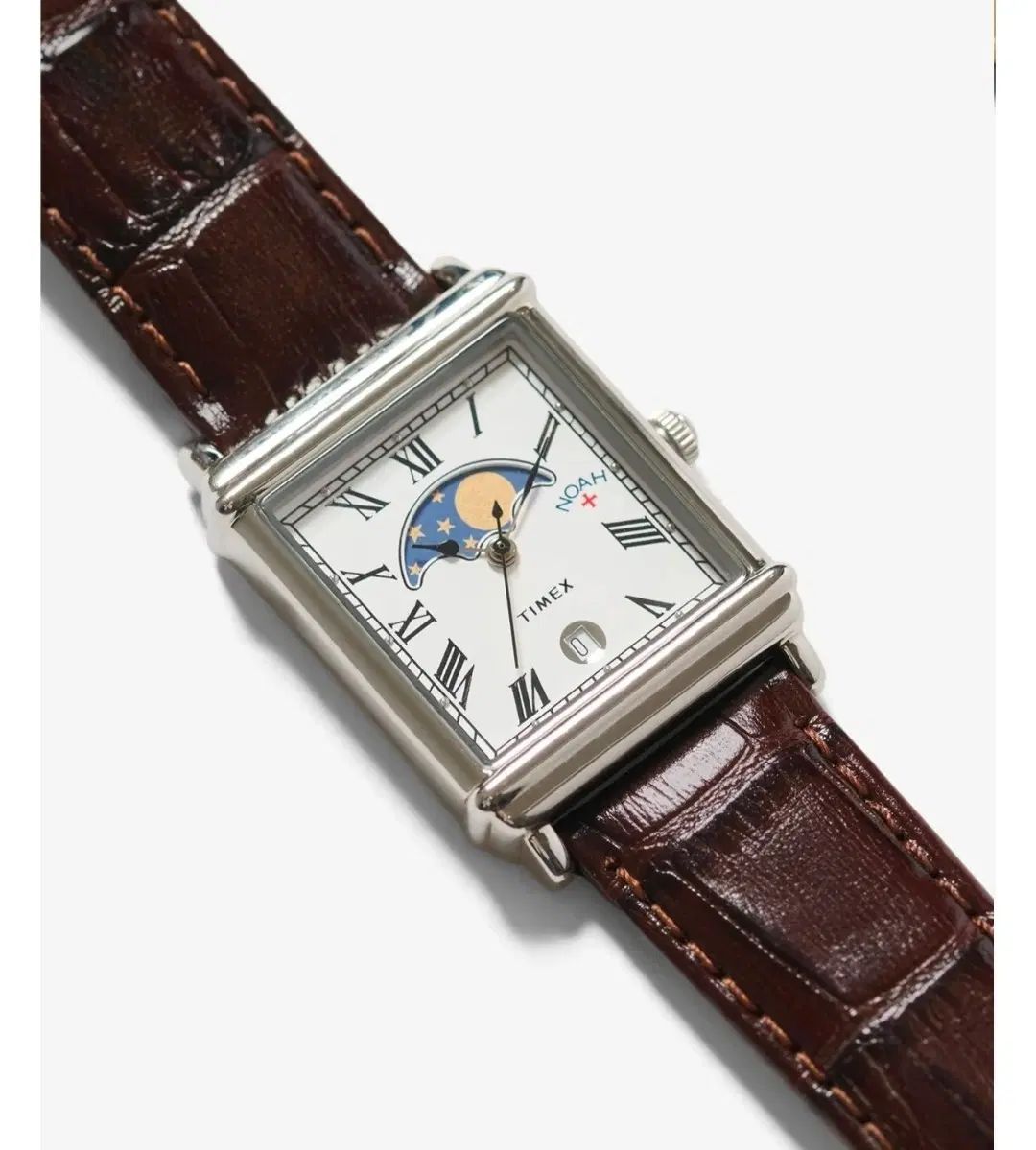 TIMEX タイメックス x ノア(NOAH) ムーン 37mm フェイズ ウォッチ ブラウン スチール 43,468円