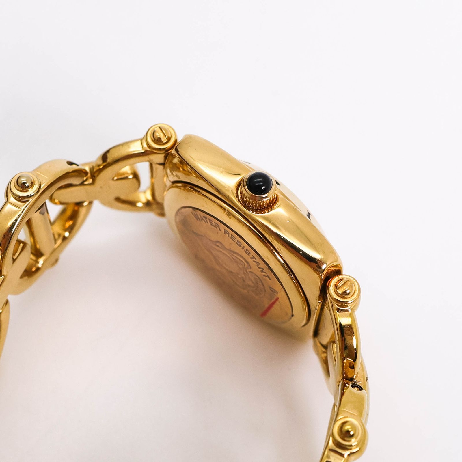 稼働 GUCCI 6400L 腕時計 ホースビット ゴールド 白文字盤 3963