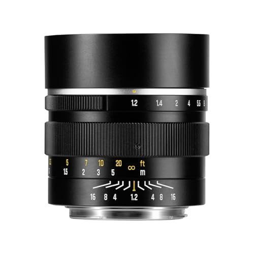 7artisans 50mm F1.2 Xマウント APS-C MF 単焦点レンズ (国内正規品・メーカー2年) 互換品 富士フィルムX用 大口径 ポートレート 人物撮影 背景ボケ マニュアルレンズ Fuji x-t5 x-s20 x-t30 a090ef70