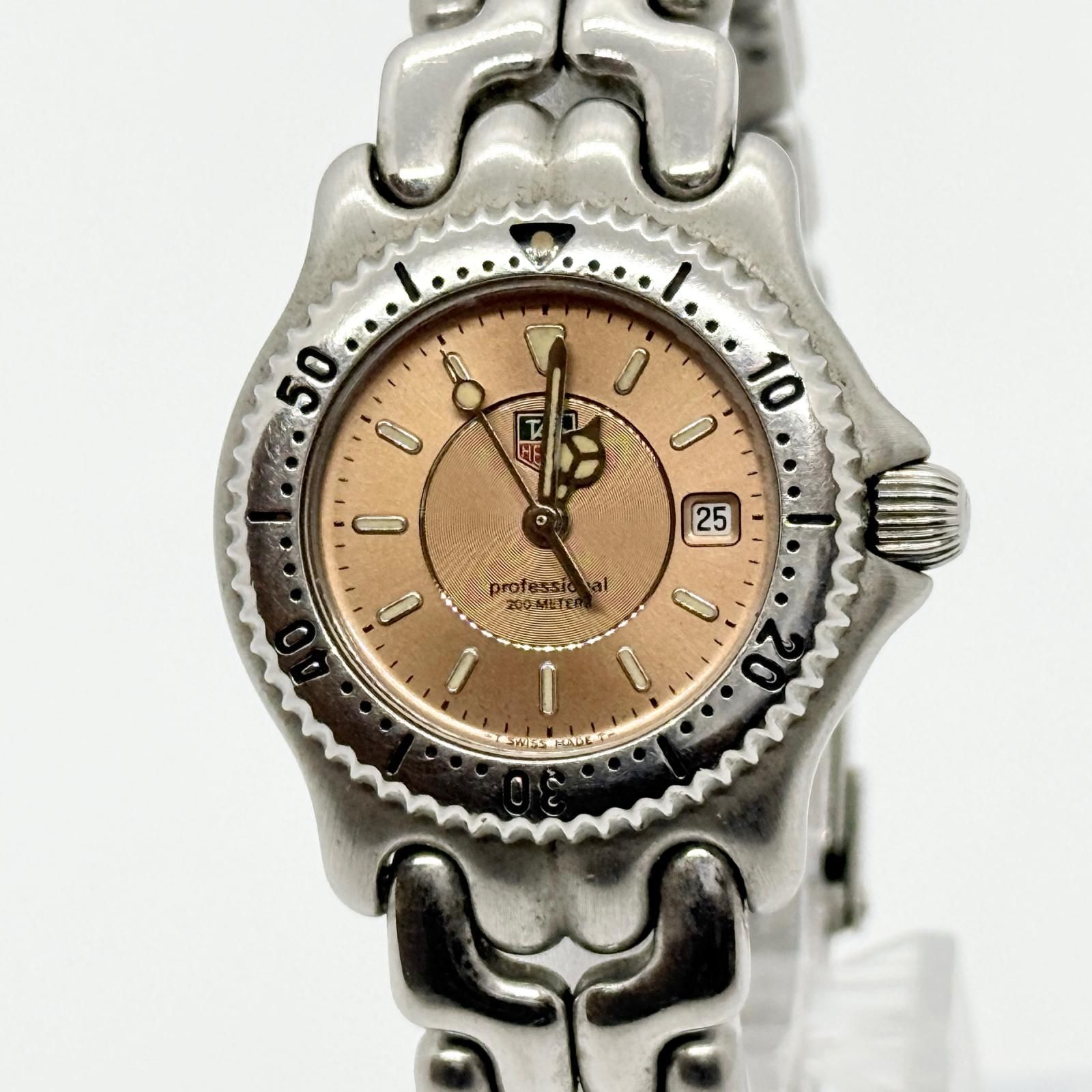 TAG HEUER タグホイヤー プロフェッショナル 200m WG131D オレンジ QZ ユニセックス 腕時計 稼働品