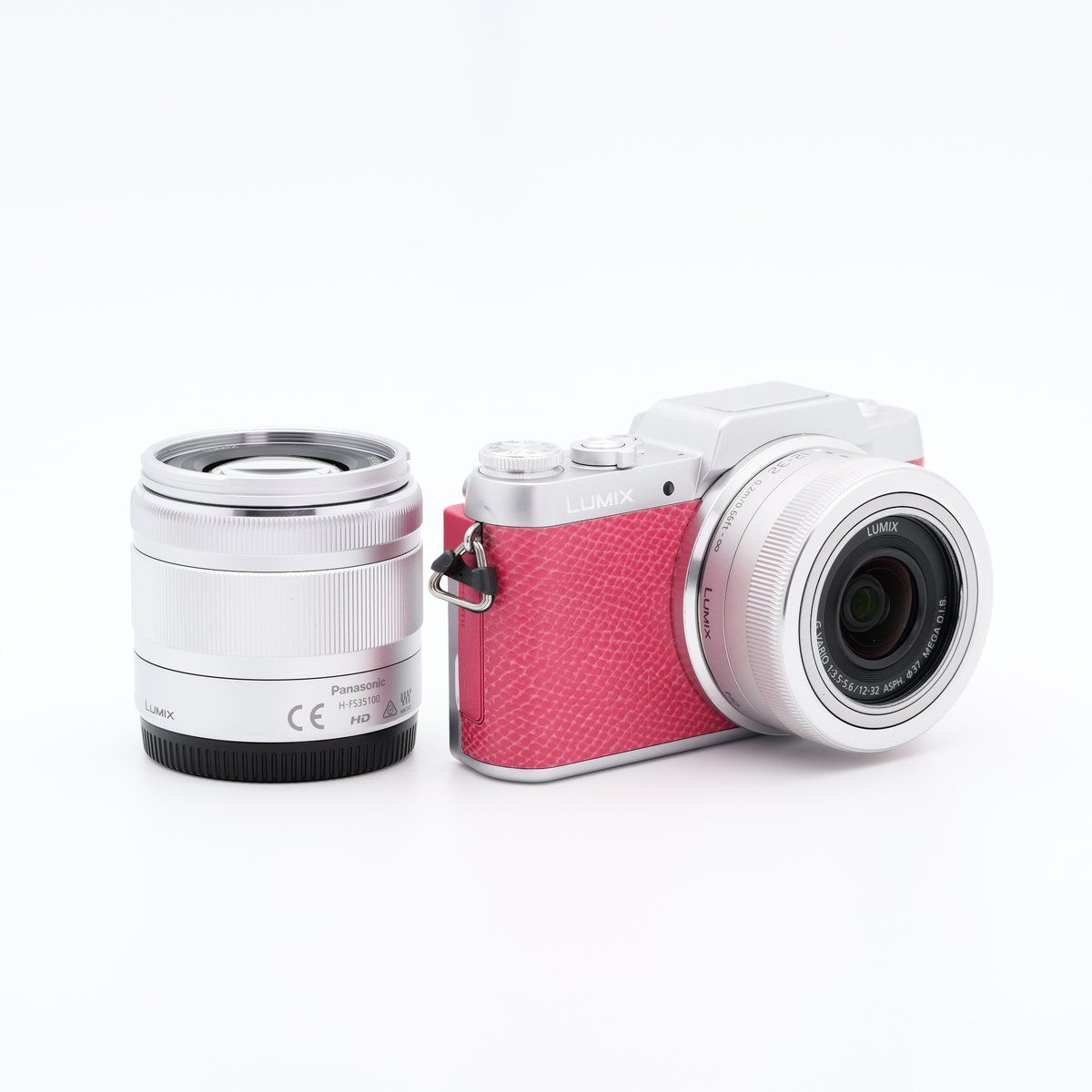 ショット数691回 Panasonic LUMIX DMC-GF7 ダブルレンズキット ピンク