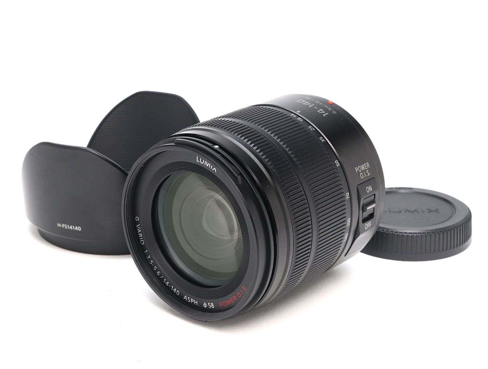 AA- (極上品) Panasonic パナソニック LUMIX G VARIO HD 14-140mm F3.5-5.6 ASPH. H-FS14140 ブラック 初期不良返品対応 88-88 26,520円