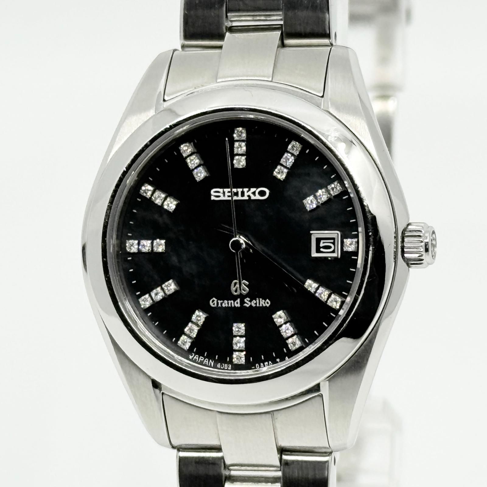 SEIKO セイコー GRAND SEIKO グランドセイコー 4J52-0AB0 ブラックシェル STGF071 QZ レディース 腕時計 稼働品