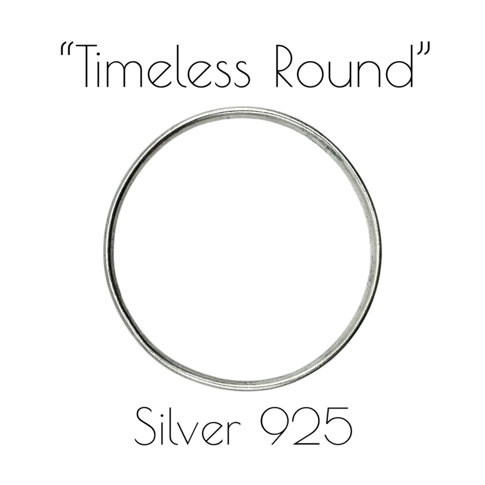 【シンプルを極める】 ミニマル Silver 925 刻印 Design Bangle Bracelet シルバー バングル ブレスレット ユニセックス 重厚 22.6g 一点もの オーストラリア直輸入 ハンドクラフト