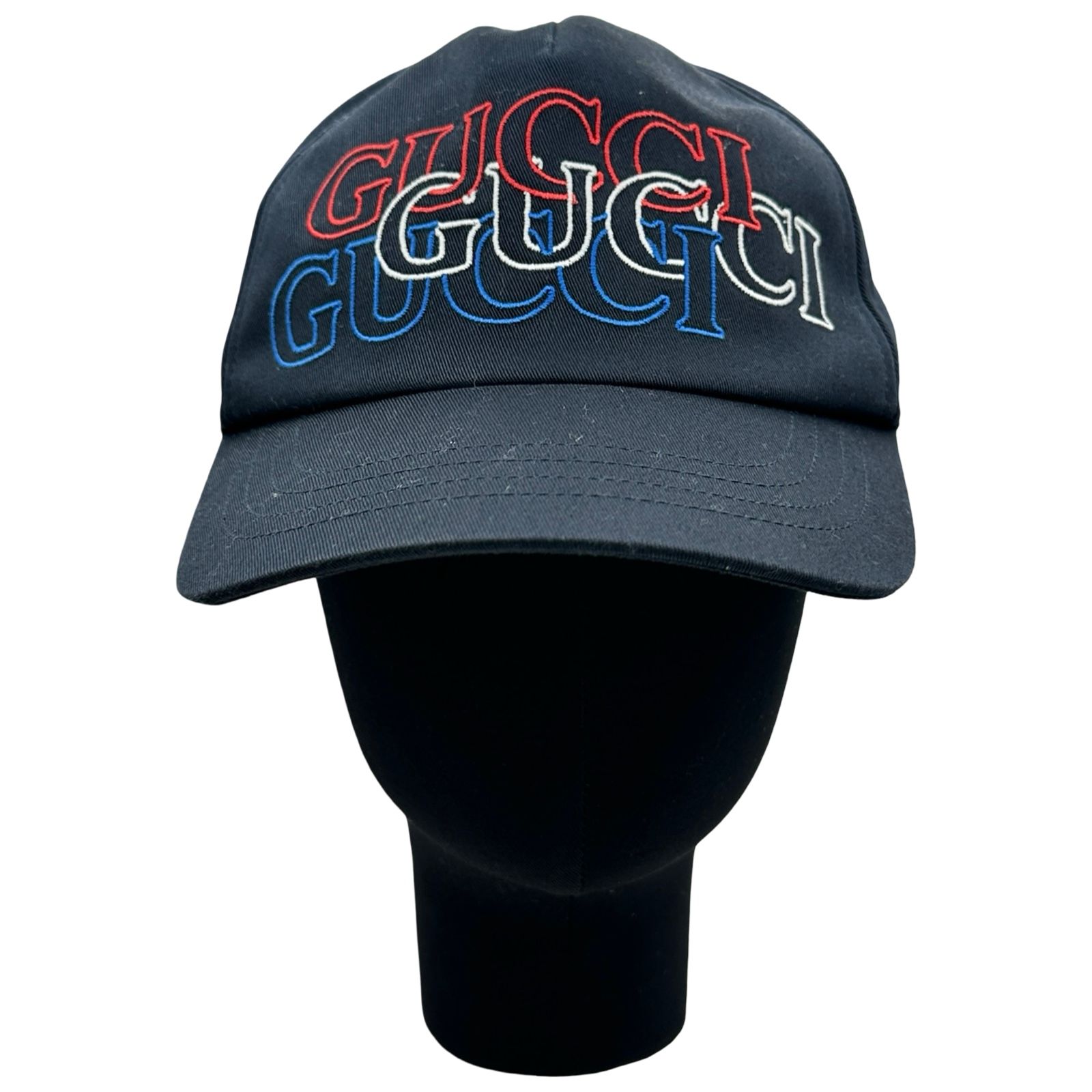 グッチ GUCCI エンブロイダリーキャップ 788548 ブラック コットン メンズ その他ファッション雑貨