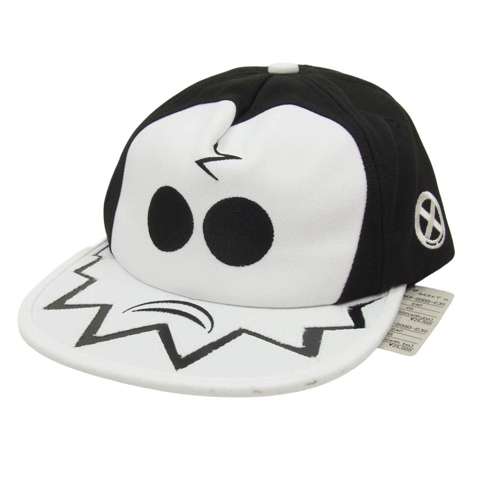 SAINT MICHAEL セントマイケル 26SS SM-MK8-0000-C36 x BOUNTY HUNTER バウンティーハンター BH_CAP SKULL-KUN 刺繍 キャップ スナップバック 帽子 ブラック系【極上美品】【中古】 12,115円