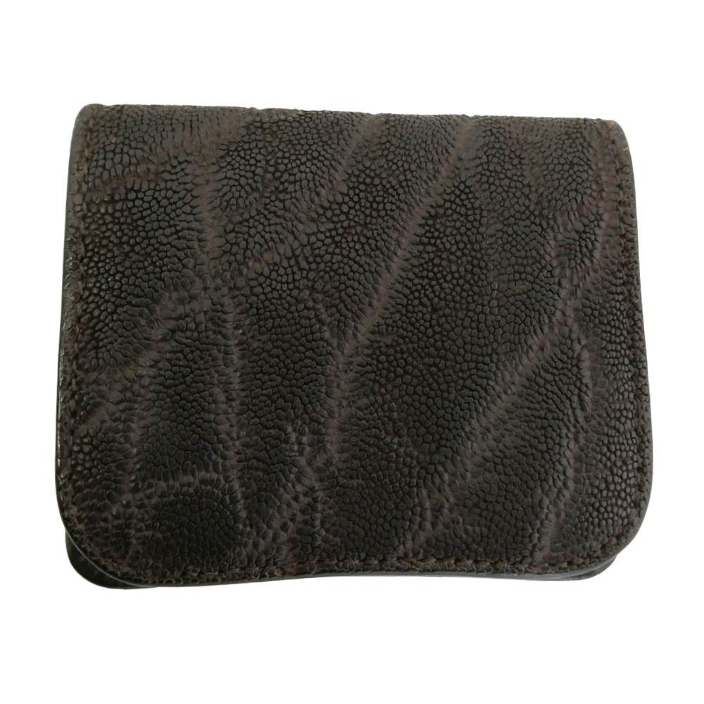 WILDSWANS ワイルドスワンズ WAREHOUSE ウエアハウス WAREHOUSE ウエアハウス 別注 PALM パーム Wネームロゴ エレファントレザー コンパクトウォレット ダークブラウン系【中古】